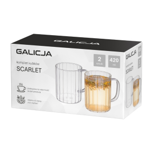 Komplet kubków SCARLET 420ml 2 sztuki